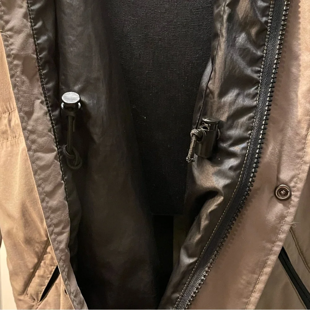 Vintage 85-92 North Face TNF Tan Long Zip Rain Parka Field Jacket USA Berkeley M